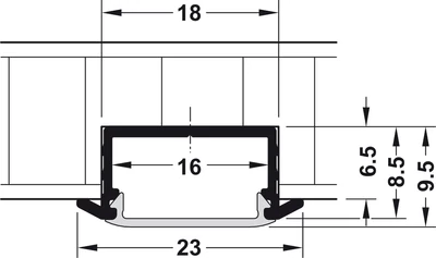 833.72.983 Loox LED 1119 profil bemarós opál takarással 2