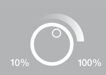 833.89.134 LOOX szögletes érintős fényerőszabályzós kapcsoló