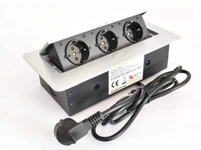 Forest IRODABÚTOR TARTOZÉKOK KONNEKTOR ELOSZTÓ MODULBOX II - 3 DB 230 V-OS DUGALJJAL ALUMÍNIUM - 10015622100
