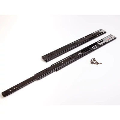 GOLYÓS FIÓKCSÚSZÓ HOME BOX HB45 COMFORT PO BLACK 45mm PUSH-OPEN 300mm TEHERB.:25kg FEKETE