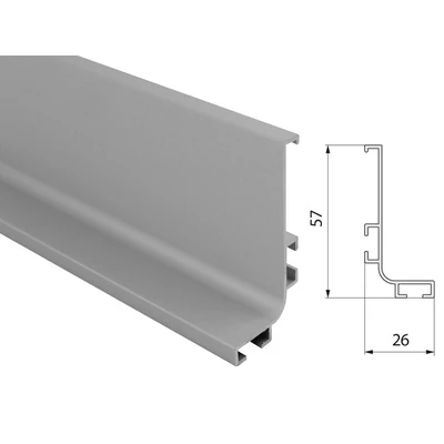 Forest GOLA PROFILRENDSZER FELSÖ PROFIL 4200x57x26mm ALUMÍNIUM - 10000691000