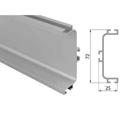 Forest GOLA PROFILRENDSZER KÖZBENSŐ PROFIL 4200x72x25mm ALUMÍNIUM - 10000691100