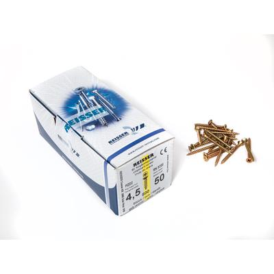 Forest FACSAVAR REISSER 4,5x50mm ACÉL, SÁRGÍTOTT, TÖVIGMENETES 500db/doboz - 10007110435