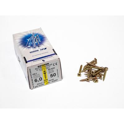 Forest FACSAVAR REISSER 6x50mm ACÉL, SÁRGÍTOTT, TÖVIGMENETES 200db/doboz - 10007110620